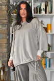 Sander Pull Tie Fine Knit Mocha Marl